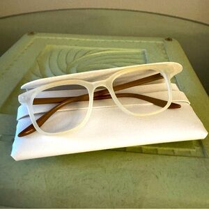 Retro Square Anti-Blue Light Glasses Includes Case Brand New